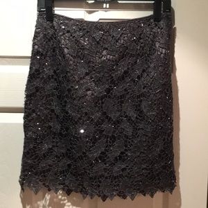 H&M lace and sequin skirt. Size 6